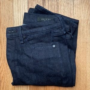 Rag & Bone Mid Rise Dark Wash Jeans Size 24